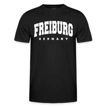 Fribourg - T-shirt sport Homme - noir - Devant - AI Model Male 178 dark (178cm)