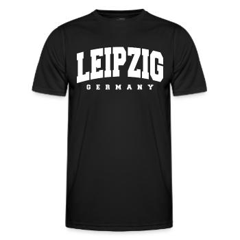 Leipzig - T-shirt sport Homme - noir - Devant - AI Model Male 178 dark (178cm)