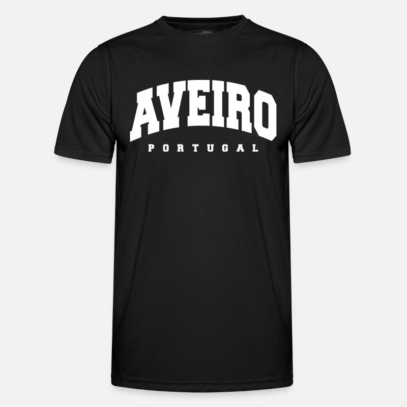 Aveiro - Männer Funktions-T-Shirt - Schwarz