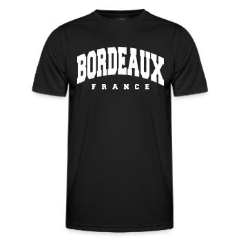 Bordeaux - T-shirt sport Homme - noir - Devant - AI Model Male 178 dark (178cm)