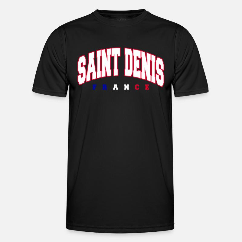 Saint Denis - Männer Funktions-T-Shirt - Schwarz