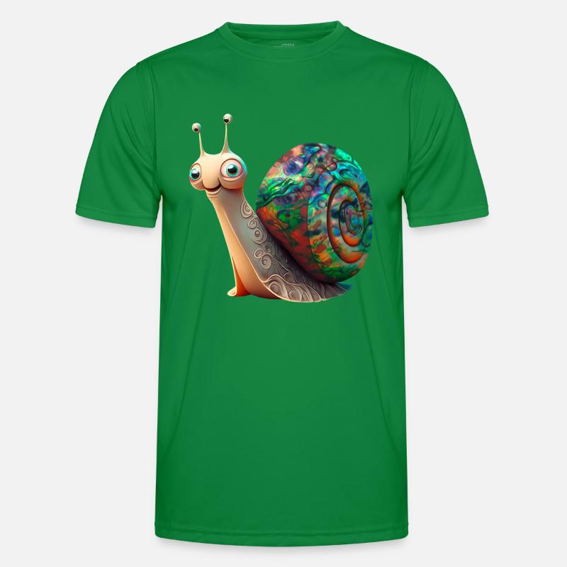 Opal Snail - Opal Snail Shell Men's Functional T-Shirt