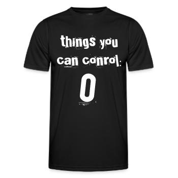 Null Kontrolle - Männer Funktions-T-Shirt - Schwarz - Vorne - AI Model Male 178 dark (178cm)