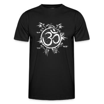 Zen Yoga Méditation Mantra Mantra Yoga - T-shirt sport Homme - noir - Devant - AI Model Male 178 dark (178cm)