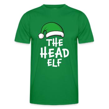 Le chef elfe - T-shirt sport Homme - vert - Devant - AI Model Male 178 dark (178cm)