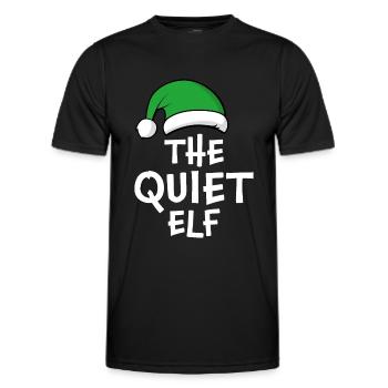 The Quiet Elf - Men's Functional T-Shirt - black - Front - AI Model Male 178 dark (178cm)