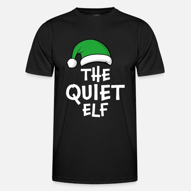 Der stille Elf - Männer Funktions-T-Shirt - Schwarz
