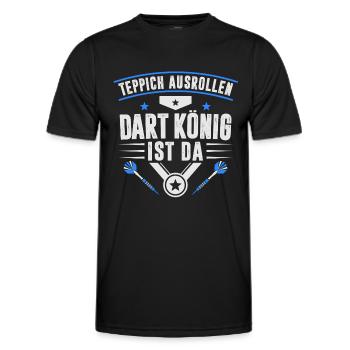 DART SPORT - Männer Funktions-T-Shirt - Schwarz - Vorne - AI Model Male 178 dark (178cm)