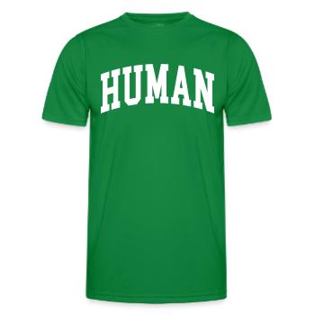 Humane - Men's Functional T-Shirt - kelly green - Front - AI Model Male 178 dark (178cm)