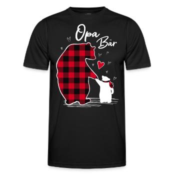 Grande Sœur Ours 2024 - T-shirt sport Homme - noir - Devant - AI Model Male 178 dark (178cm)