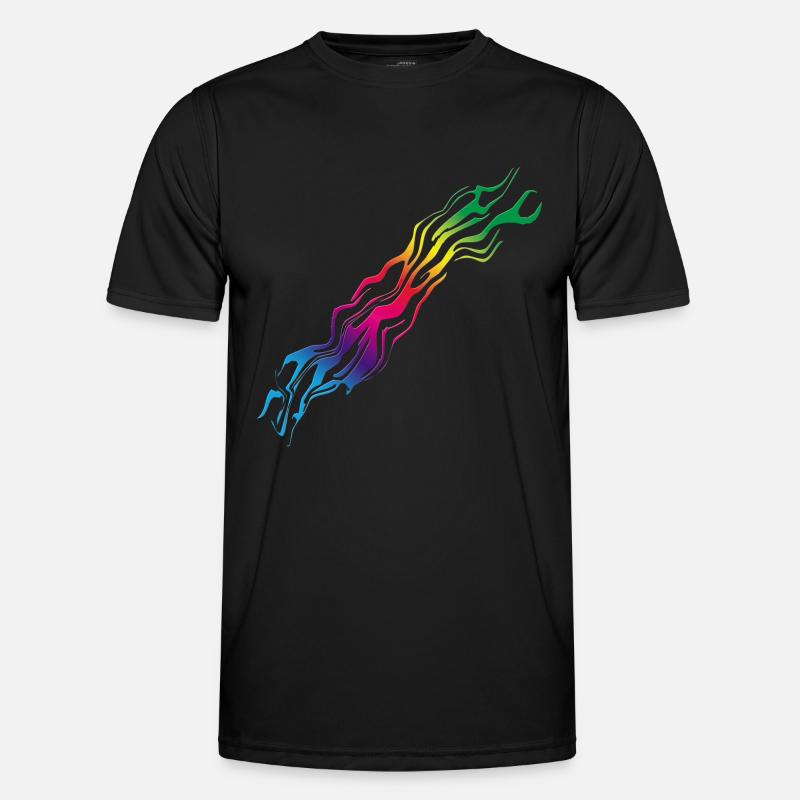 Rainbow / Rainbow - Men's Functional T-Shirt - black