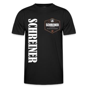Schreiner Handwerk - Männer Funktions-T-Shirt - Schwarz - Vorne - AI Model Male 178 dark (178cm)