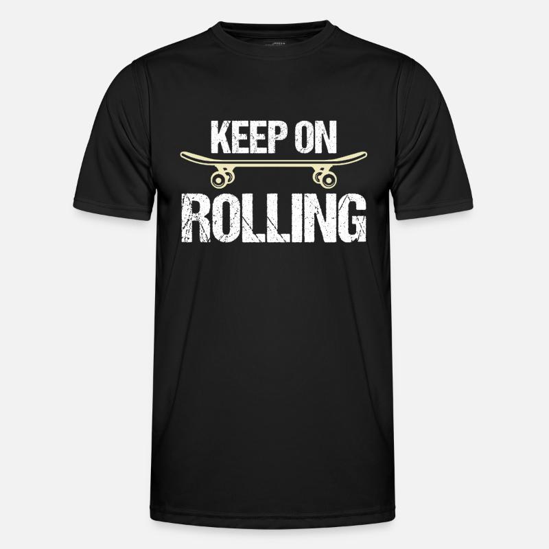 Keep on rolling - Men's Functional T-Shirt - black