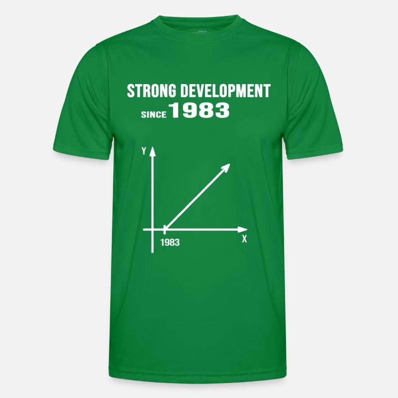 1983 Anniversaire Strong Development T-shirt sport Homme