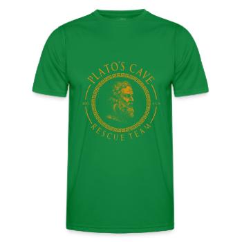 PLATOS CAVE RESCUE TEAM PHILOSOPHER PHILOSOPHIE - T-shirt sport Homme - vert - Devant - AI Model Male 178 dark (178cm)