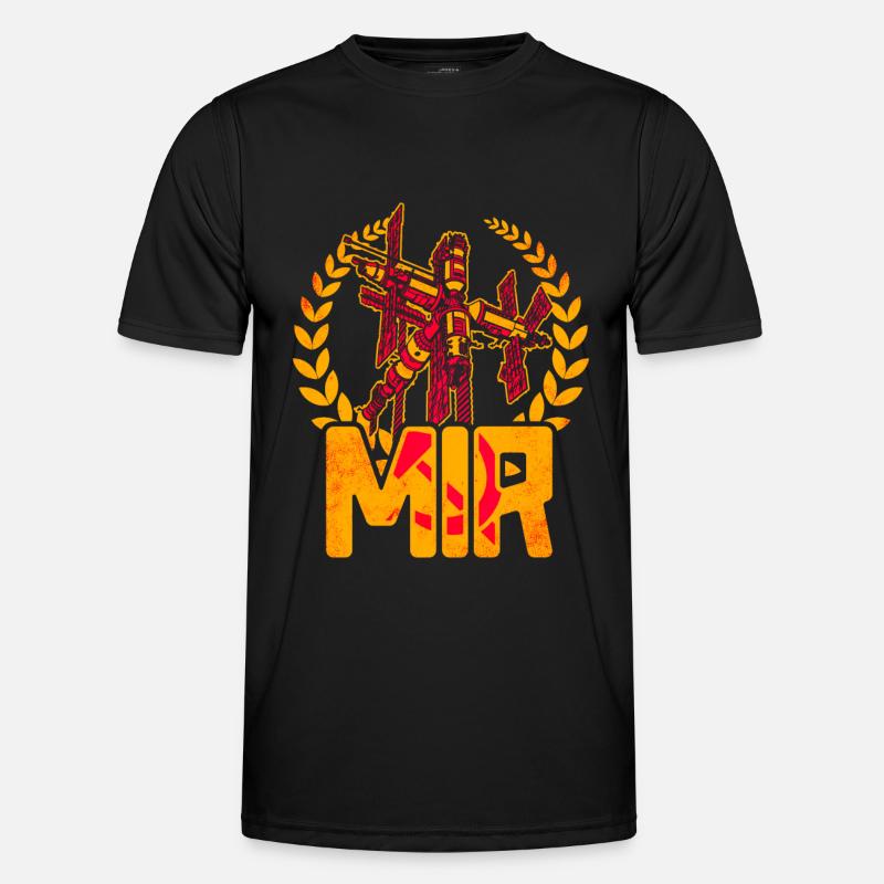 Mir Space Station - Men's Functional T-Shirt - black