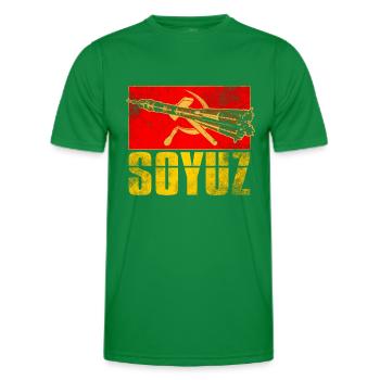 Missile de l’Union soviétique - T-shirt sport Homme - vert - Devant - AI Model Male 178 dark (178cm)