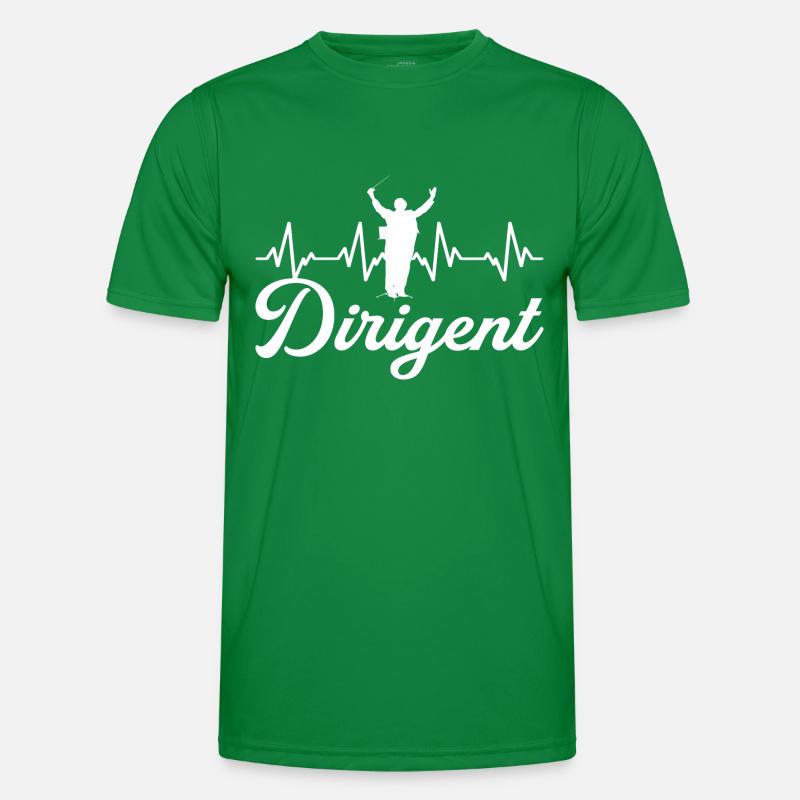 Dirigent Dirigentin Dirigieren Chor Herzschlag Männer Funktions-T-Shirt