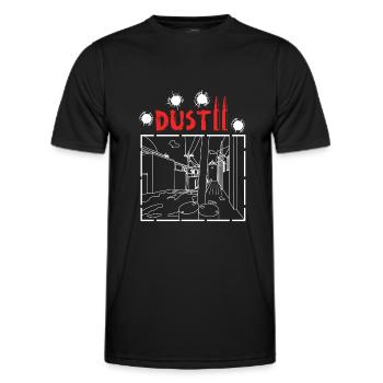 DUST II - T-shirt sport Homme - noir - Devant - AI Model Male 178 dark (178cm)