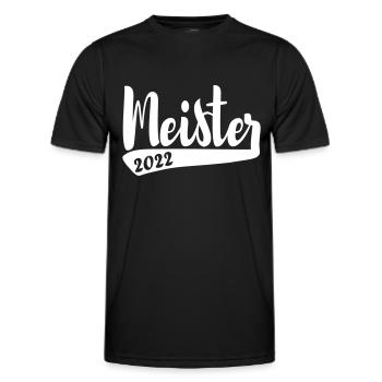 Abschluss Meister 2022 schlicht AK 22 - Männer Funktions-T-Shirt - Schwarz - Vorne - AI Model Male 178 dark (178cm)