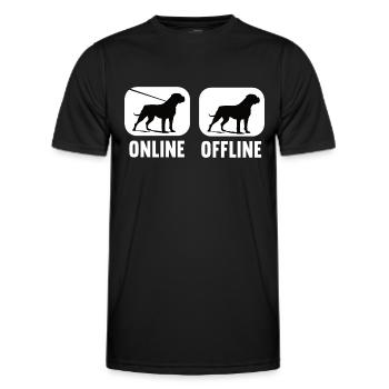 Cane Corso Cane Corso hors ligne Propriétaire de Cane Corso - T-shirt sport Homme - noir - Devant - AI Model Male 178 dark (178cm)