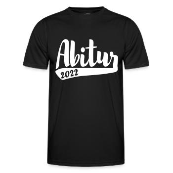 Abitur 2022 AK 22 schlichtes Design - Männer Funktions-T-Shirt - Schwarz - Vorne - AI Model Male 178 dark (178cm)