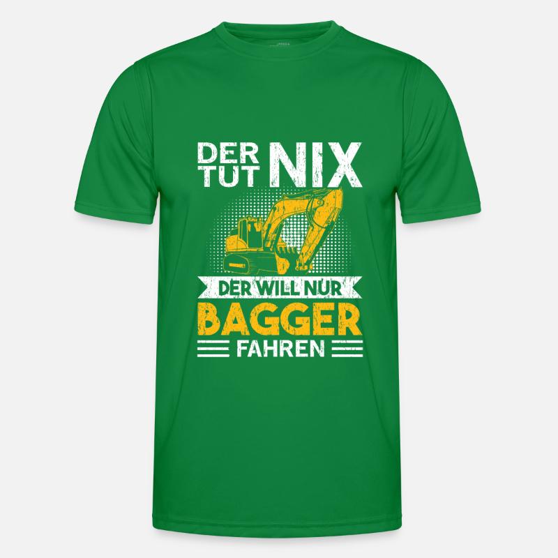 Baggerfahrer Baggerführer Geschenk Männer Funktions-T-Shirt