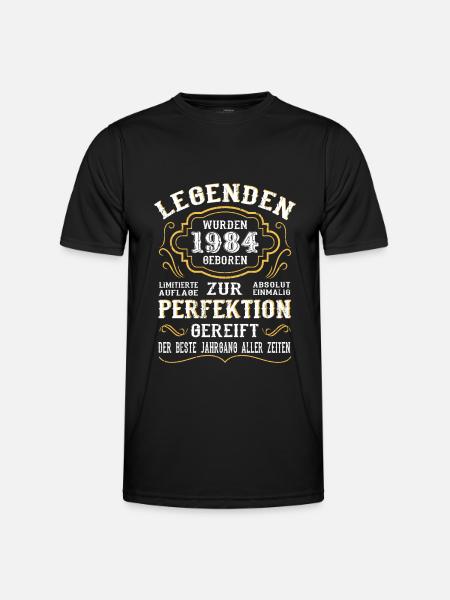 1984 Die Geburt einer Legende Geburtstag Geschenk - Männer Funktions-T-Shirt - Schwarz