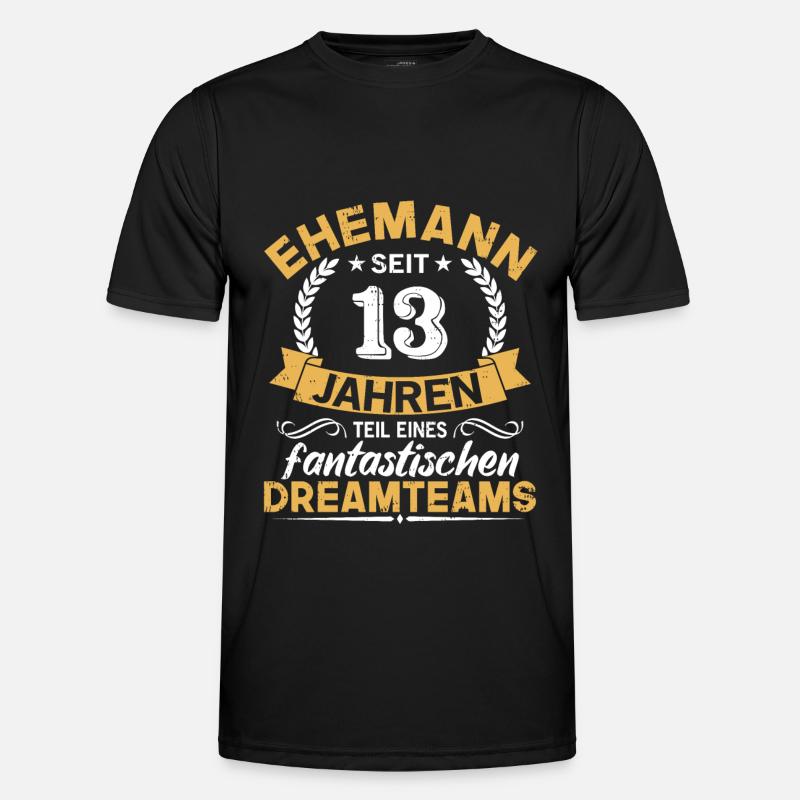 13. Hochzeitstag Ehemann seit 13 Jahren Geschenk Männer Funktions-T-Shirt