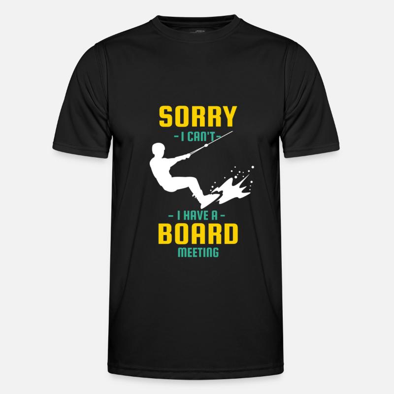 wakeboarding lovers - Männer Funktions-T-Shirt - Schwarz
