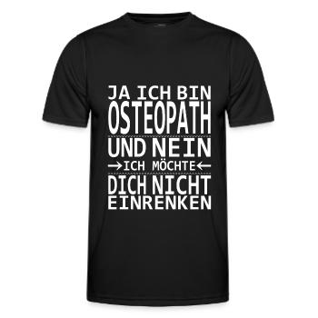 Osteopath Osteopathie Heilpraktiker Heilkunde - Männer Funktions-T-Shirt - Schwarz - Vorne - AI Model Male 178 dark (178cm)