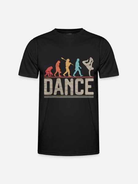 Breakdance Evolution B-boy B-Girl Hip Hop Dance - Men's Functional T-Shirt - black