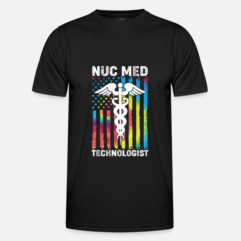Radiologie Nuklear Atom Nuklearmedizin - Männer Funktions-T-Shirt - Schwarz
