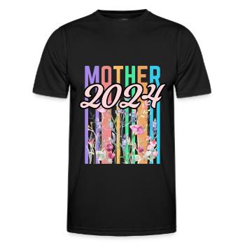 Mother 2024 - Men's Functional T-Shirt - black - Front - AI Model Male 178 dark (178cm)