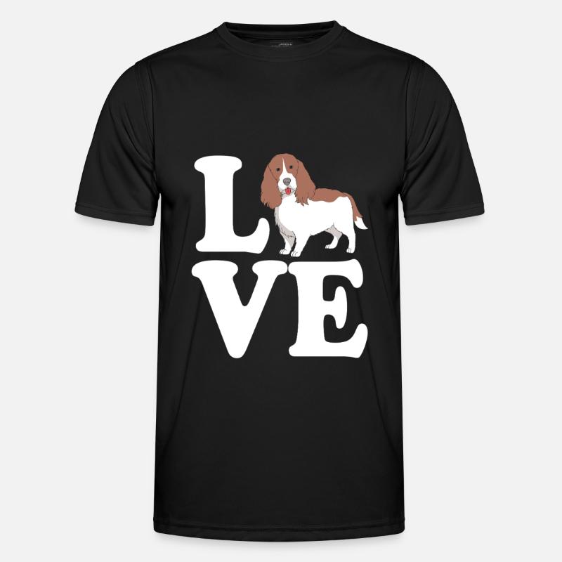 Springer Spaniel Hund - Männer Funktions-T-Shirt - Schwarz