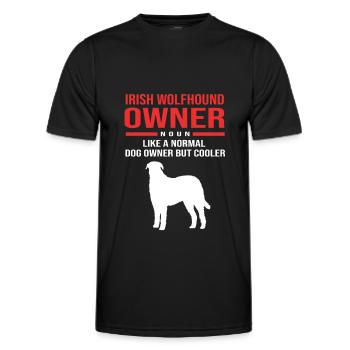 Irischer Wolfshund - Männer Funktions-T-Shirt - Schwarz - Vorne - AI Model Male 178 dark (178cm)
