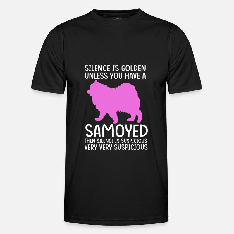 Samoyed Dog Samoyed - Men's Functional T-Shirt - black