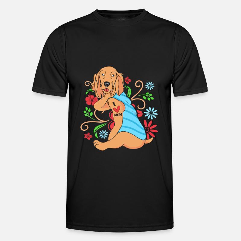 Cocker Spaniel Mama Hundemama - Männer Funktions-T-Shirt - Schwarz