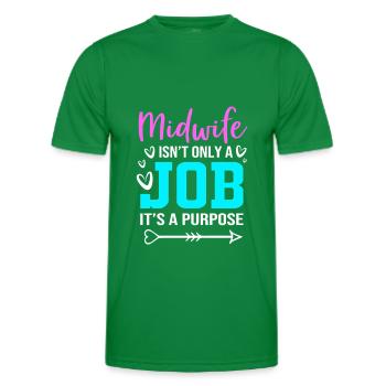 Sage-femme - T-shirt sport Homme - vert - Devant - AI Model Male 178 dark (178cm)