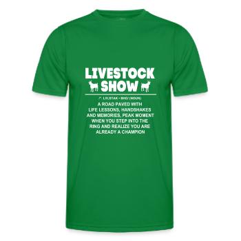 Livestock breeders Livestock - Men's Functional T-Shirt - kelly green - Front - AI Model Male 178 dark (178cm)