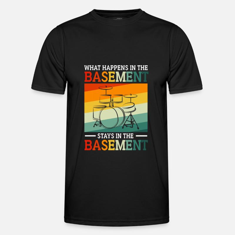 Drummer Drum Drumsticks - Men's Functional T-Shirt - black