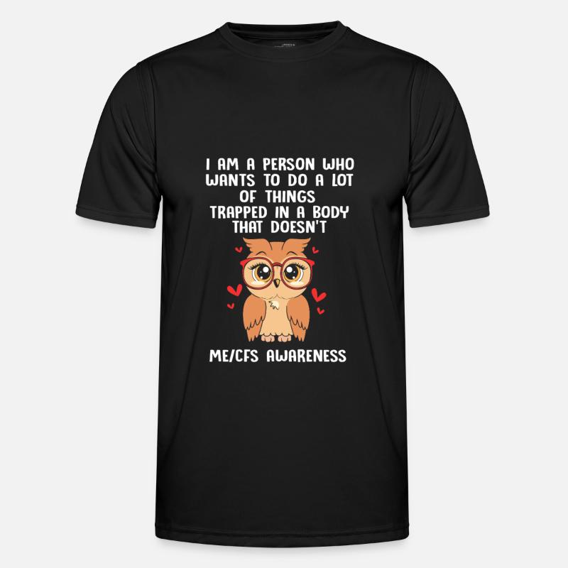 ME CFS - Männer Funktions-T-Shirt - Schwarz