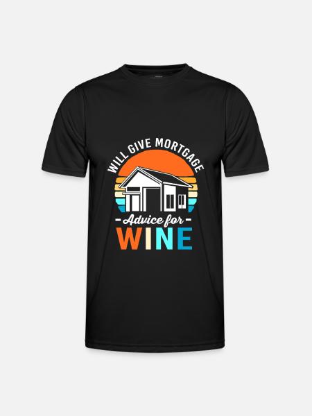 Debt Condominium Mortgage - Men's Functional T-Shirt - black