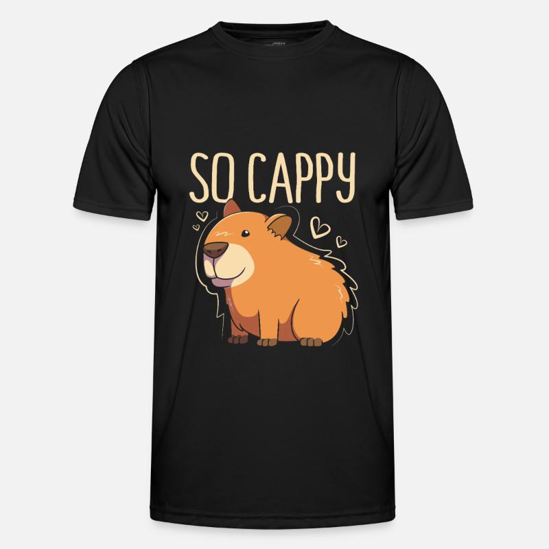 Capibara Capybara - Männer Funktions-T-Shirt - Schwarz