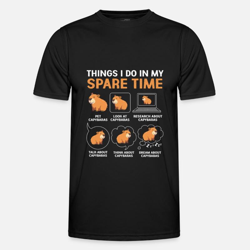 Capybara Capibara - Men's Functional T-Shirt - black