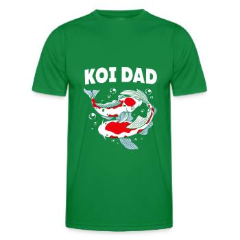 Koi Fish Koi Carpe Koi Koi Koi Koi Koi Koi - T-shirt sport Homme - vert - Devant - AI Model Male 178 dark (178cm)