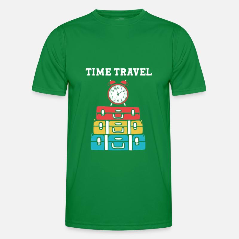 Zeitreise Männer Funktions-T-Shirt
