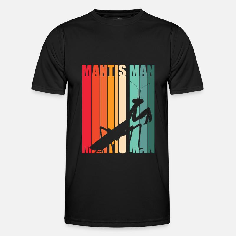 Mantis Gottesanbeter Gottesanbeterin - Männer Funktions-T-Shirt - Schwarz