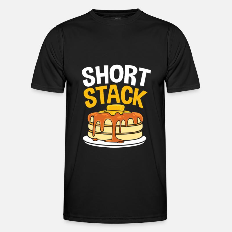 Pfannkuchen - Männer Funktions-T-Shirt - Schwarz