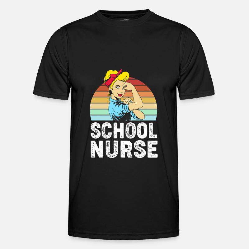 Krankenschwester Schule - Männer Funktions-T-Shirt - Schwarz